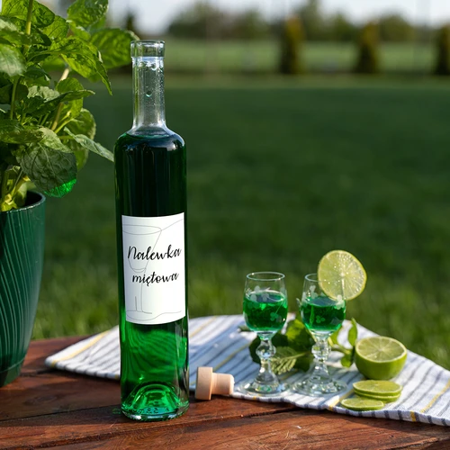 Självhäftande etiketter 60 x 90 mm för flaskor, likör, alkohol, vodka - 20 st. - 6