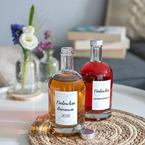 Självhäftande etiketter 60 x 90 mm för flaskor, likör, alkohol, vodka - 20 st. - 7