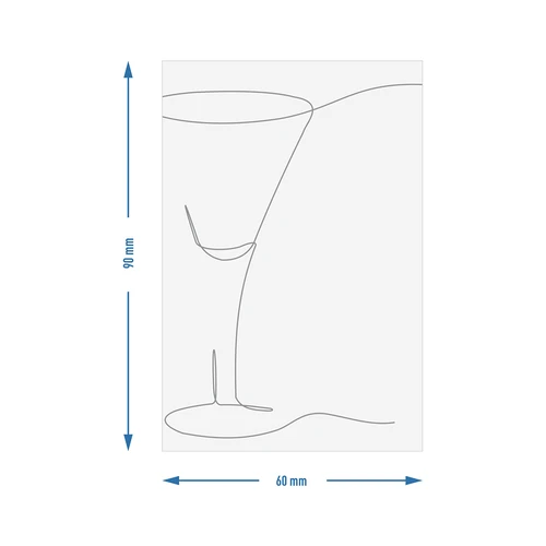 Självhäftande etiketter 60 x 90 mm för flaskor, likör, alkohol, vodka - 20 st. - 3