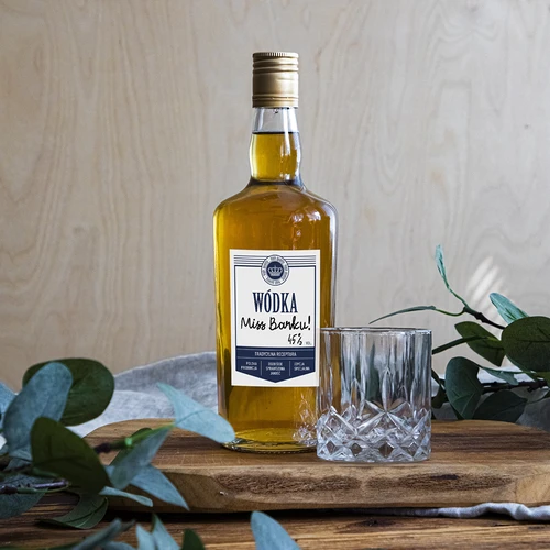 Självhäftande etiketter 60x90 mm för flaskor, vodka, vita, 20 st. - 5