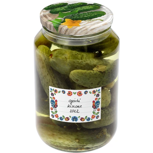 Självhäftande etiketter folkdesign 85/55 mm - 20 st. - 5