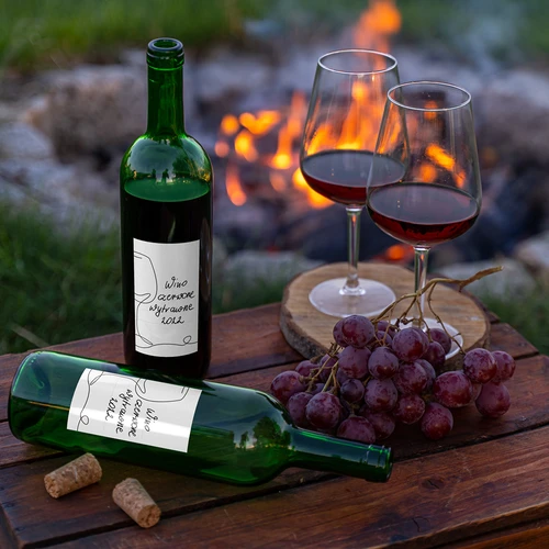 Självhäftande etiketter för vinflaskor MIX 65/115 mm - 20 st. - 13