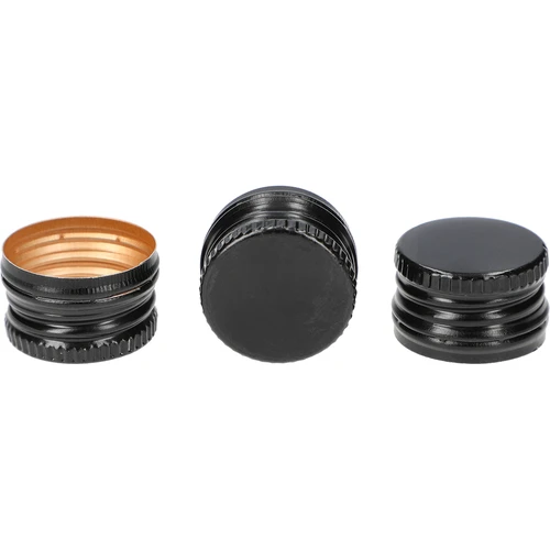 Skruvkapsyl för flaskor fi 28/18 mm – svart, 8 st. - 2
