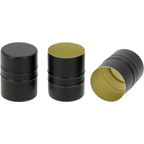 Skruvkork för flaskor fi28/38, svart, 8 st. - 2