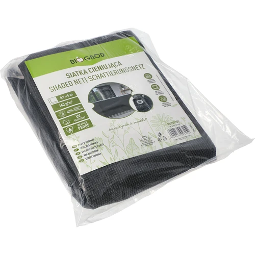 Skuggväv (80%, 140 g/m2) 0,9x5 m, grafit - 2