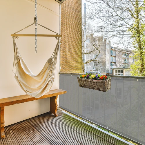 Skuggväv (80%, 140 g/m2) 0,9x5 m, grafit - 9