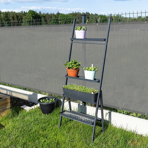 Skuggväv (80%, 140 g/m2) 1,5 x 5 m, grafit - 8