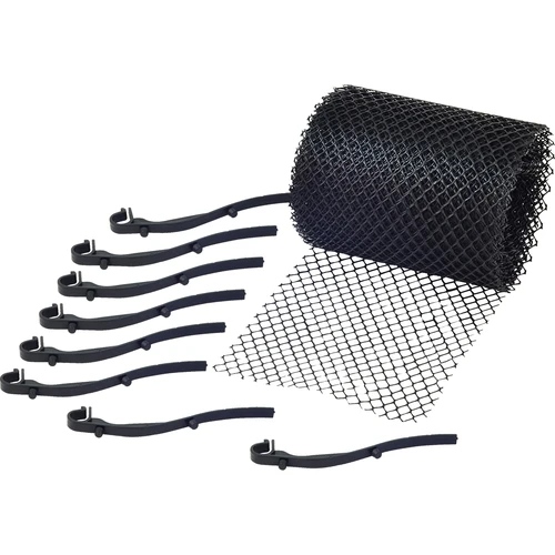 Skyddsnät för ränna 0,16x6m + 15 klämmor