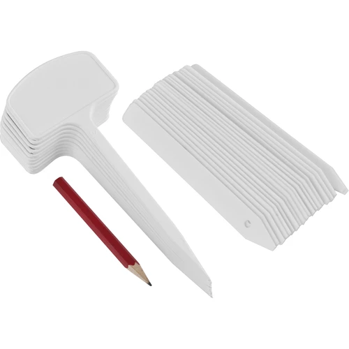 Skyltar för växtbeskrivning + blyertspenna mix 10+20 st.