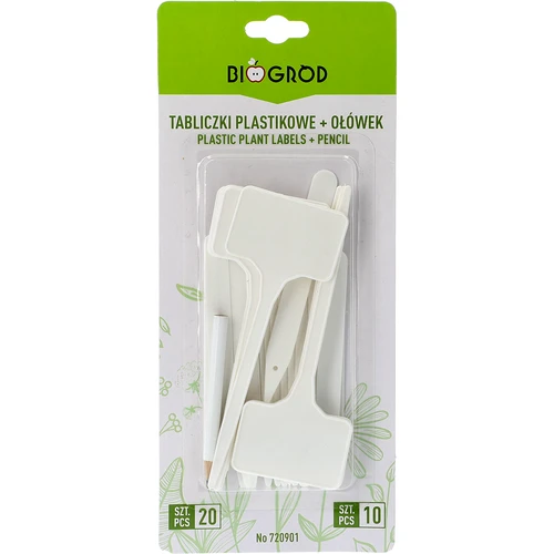 Skyltar för växtbeskrivning + blyertspenna mix 10+20 st. - 4