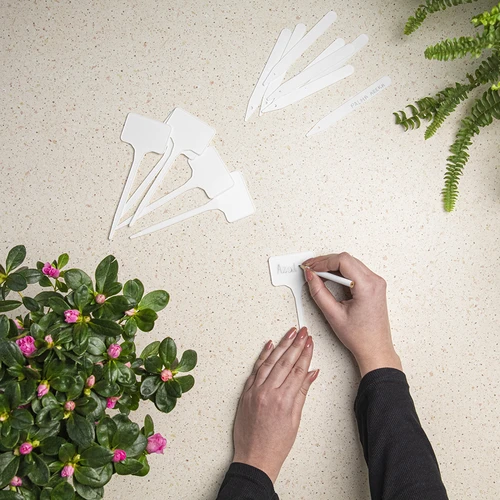 Skyltar för växtbeskrivning + blyertspenna mix 10+20 st. - 5