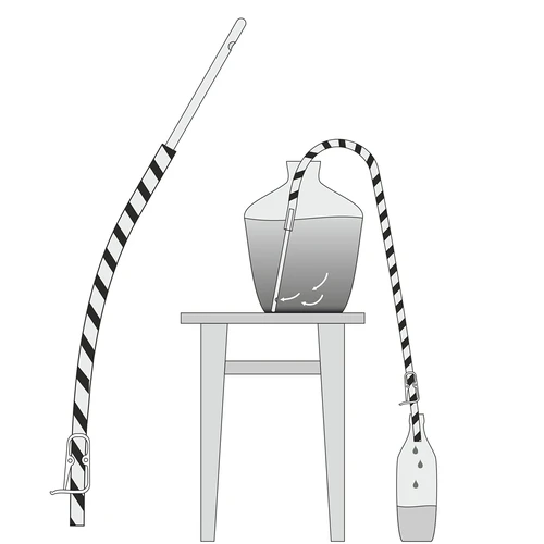 Slang för att tappa vin med klämma - 7