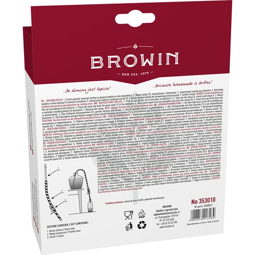 Slang för att tappa vin med klämma - 3