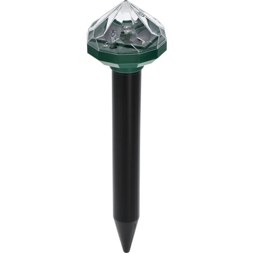 Solavskräckare för mullvadar med LED-lampa