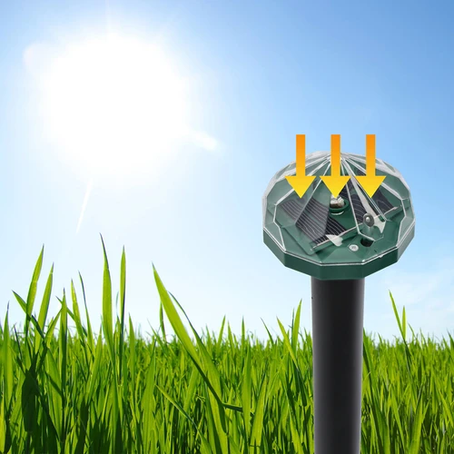 Solavskräckare för mullvadar med LED-lampa - 10