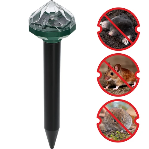 Solavskräckare för mullvadar med LED-lampa - 6