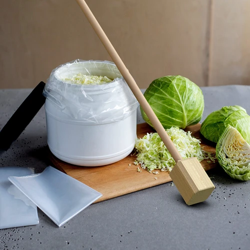 Stöt / klubba för kål i trä 78 cm - 3