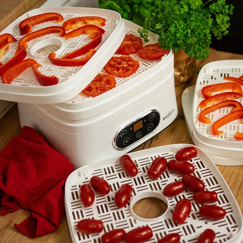 Svamptork, frukt, grönsaker och örter med temperaturreglering, 240W, vit - 21