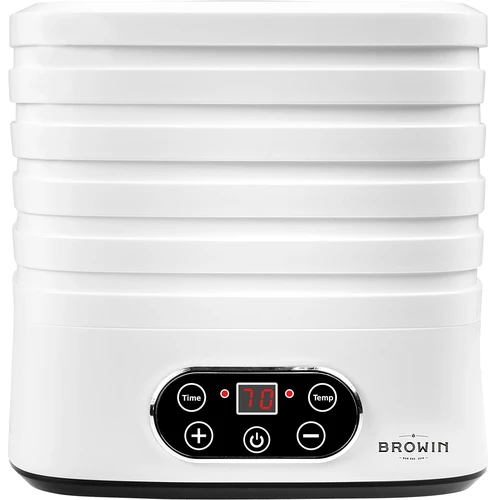 Svamptork, frukt, grönsaker och örter med temperaturreglering, 240W, vit - 2