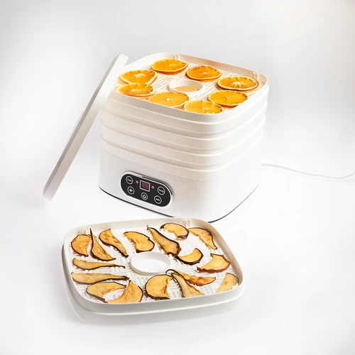 Svamptork, frukt, grönsaker och örter med temperaturreglering, 240W, vit - 7