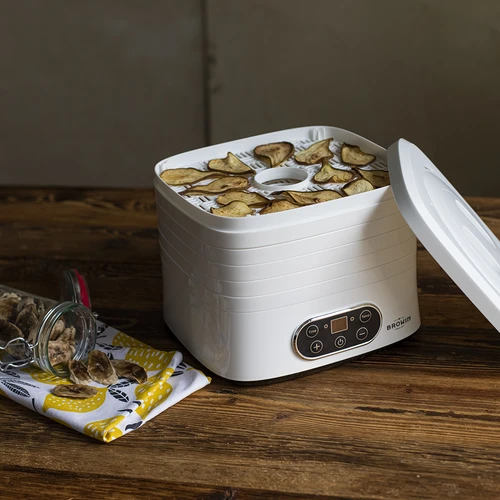 Svamptork, frukt, grönsaker och örter med temperaturreglering, 240W, vit - 16