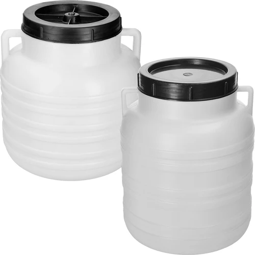 Syrningskruka 10 L – vit, med handtag - 2