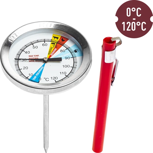 Termometer för skinkkokare 0,8 kg (0°C till +120°C) 9,0 cm - 2