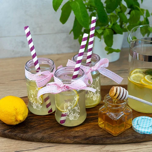 TO-burk 300ml med tryck - mix av frukter och lock fi66/4 - 6 st. - 7