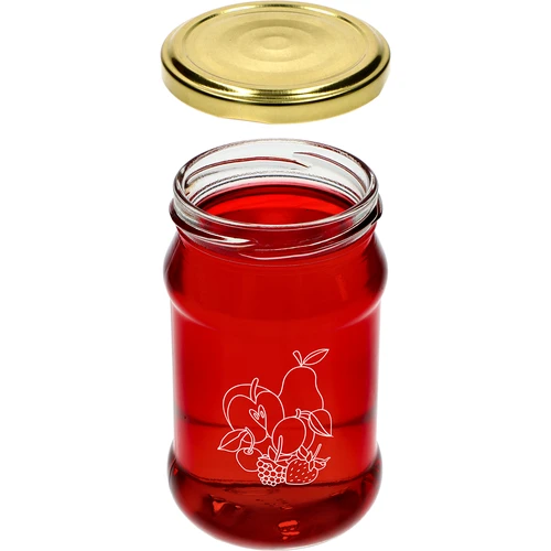 TO-burk 300ml med tryck - mix av frukter och lock fi66/4 - 6 st. - 5