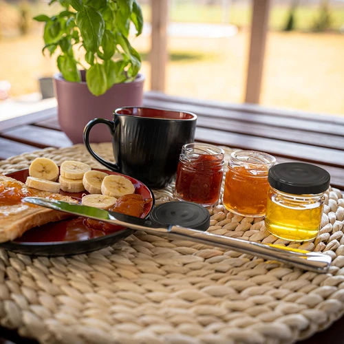 TO-burk 40 ml med svart lock fi 43 - 10 st. - 6