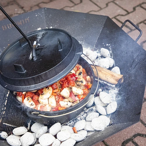 Trädgårdseldstad ø 80 cm - loftstil - 12