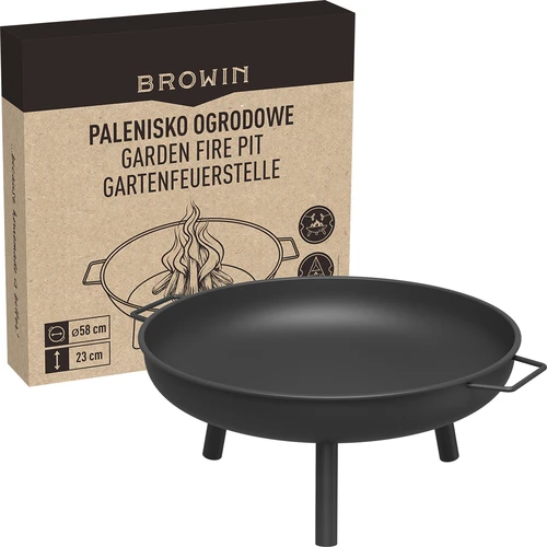 Trädgårdseldstad Ø58 cm, rund, skål - 8