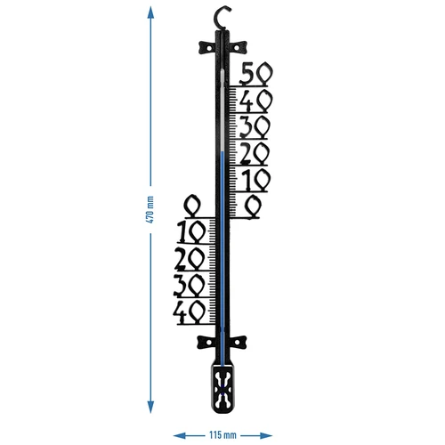 Trädgårdstermometer (-40 till +50°C), 47cm - 3