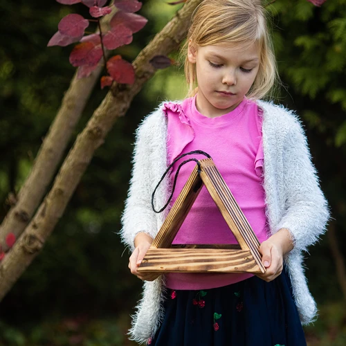 Träfågelmatare - triangulär - 9