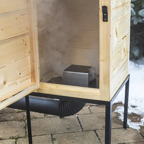 Trärök 100 cm, med eldstad - 9