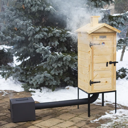 Trärökskåp 100 cm, med eldstad - 5