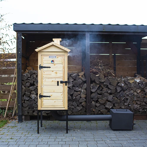 Trärökskåp 100 cm, med eldstad - 4