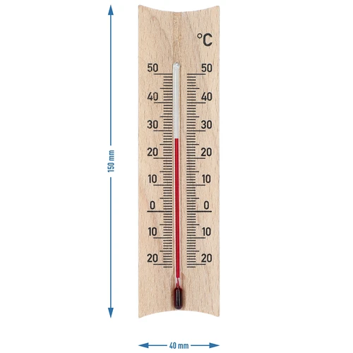 Trärumstermometer (-20 till +50°C), 15 cm, mix - 6