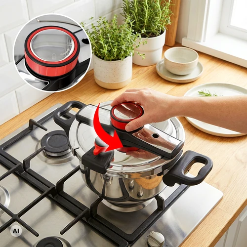 Tryckkokare i rostfritt stål, 6 L - 5