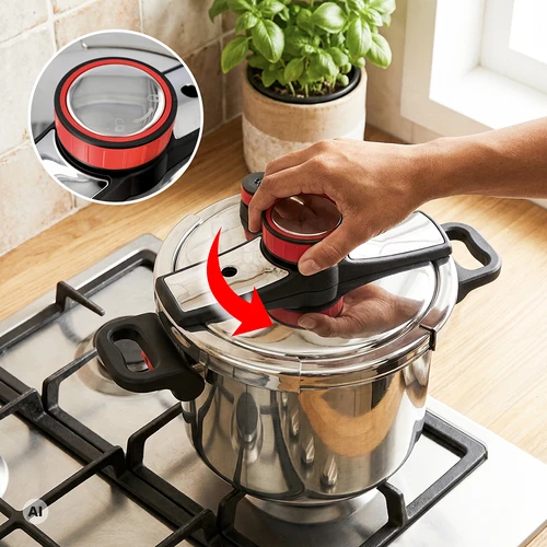 Tryckkokare i rostfritt stål, 8 L - 5
