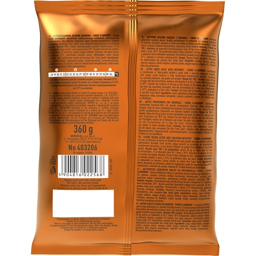 Turbojäst X-Harmony 18%, 100 L, 360g - 2