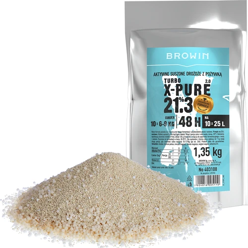 Turbojäst X-Pure 21,3%, 10 x 25 L, 1,35 kg - 2
