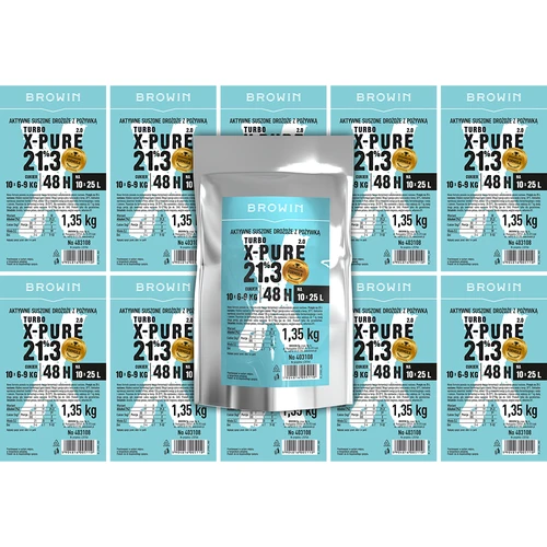 Turbojäst X-Pure 21,3%, 10 x 25 L, 1,35 kg - 5