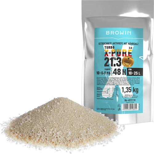 Turbojäst X-Pure 21,3 %, 10x25L - 1,35kg - 2