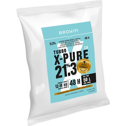 Turbojäst X-Pure 21,3%, 50 L - 3
