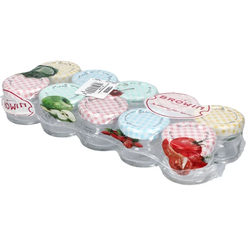 Twist-off burk 30 ml med färgat lock fi 43 - 10 st. - 2