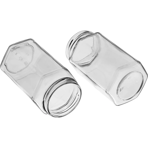 Twist off burk 385ml med svart lock fi 63, 6 st. - 6