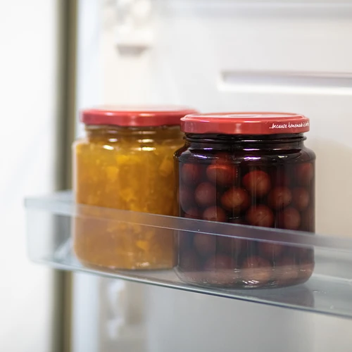 Twist-off burk, tjockis 580ml med vinrött lock fi82/6, 6 st. - 9