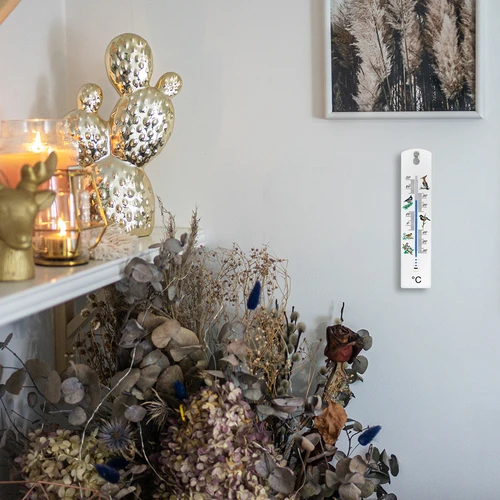 Universell termometer med grafik - fåglar (-30°C till +50°C) 20cm - 5