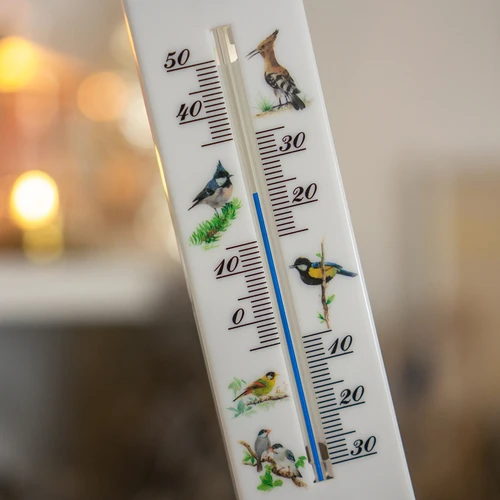 Universell termometer med grafik - fåglar (-30°C till +50°C) 20cm - 4